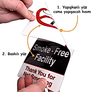 Çift yüz baskılı sticker etiket