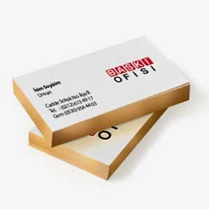 Kenar Yaldızlı Kartvizit