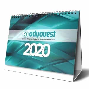 Logo baskılı piramit takvim