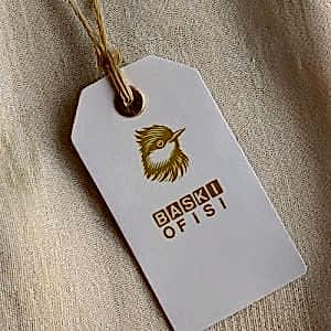 Yaldız Baskılı Karton Etiket