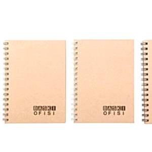 Kraft Sipiralli Logo Baskılı Defter